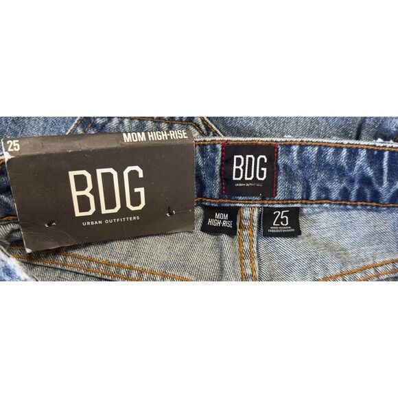 Urban Outfitter BDG Y2k, Retro, Goth Mom High Waisted Patched Color Block Sz: 25 - Picture 8 of 8